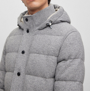 Customized Logo Wholesale Custom Plus Size Zipper Waterproof Hooded Puffer <b>Jacket</b> Winter <b>Jacket</b> for <b>Men</b> - Product Image 5