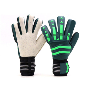 Guantes de Portero de Fútbol, de Cuero, Completos, Antideslizantes, Transpirables, con Correa de Muñeca Ajustable, Unisex, para Deportes - Product Image 4