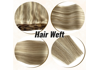 Extensiones de Cabello Humano Remy Indio Rubio Natural, Base de Seda, Doble Trama, 100% Densidad, HD Transparente - Product Image 5