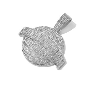 Collar de Cadena Cubana Iced Out con Colgante de Diamantes de Imitación, Joyería Hip Hop de Aleación Chapada en Oro para Hombres y Mujeres - Product Image 6
