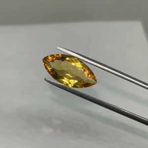 Citrine dorée naturelle 6x3MM taille marquise, pierre précieuse de qualité supérieure pour la fabrication de bijoux - Product Image 1