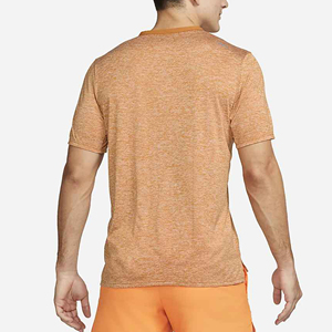 Camiseta de Manga Corta de Punto Naranja para Hombre, Transpirable, de Secado Rápido, Deportiva, Cuello Redondo, Corte Regular, 100% Poliéster - Product Image 2