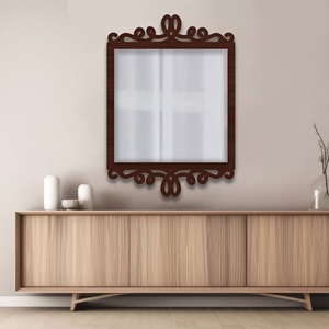 Unique Beveled Edge Brown Glass Wall <b>Mirror</b> Designer Scandinavian Decorative Modern Bathroom <b>Mirror</b> - Product Image 2