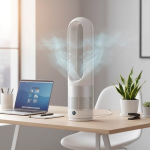 Sudex UML-018 Portable Bladeless Fan Air Purifier Hot & <b>Cool</b> Air, HEPA Filter, All-Season Cooling and Heating Solution - Product Image 2