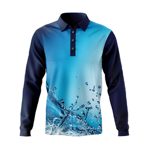 เสื้อโปโลกอล์ฟแบบระบายอากาศได้ดี ลายพราง ออกแบบใหม่ ผลิตตามสั่งด้วยเทคนิค Sublimation Jacquard ผ้าโพลีเอสเตอร์ผสมสแปนเด็กซ์ - Product Image 2