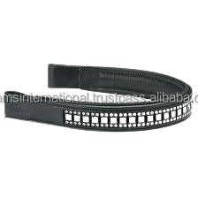 Bandes de sourcils de bride de cheval en cuir ornées - Product Image 4