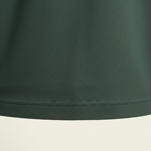 เสื้อยืดคอตตอนพรีเมียมแบบหนาพิเศษสั่งทำขายส่งสำหรับผู้ชาย ทรงโอเวอร์ไซส์ ไหล่ตก สไตล์สตรีทแวร์ สีเขียวฟอเรสต์ เสื้อยืดเปล่า - Product Image 5