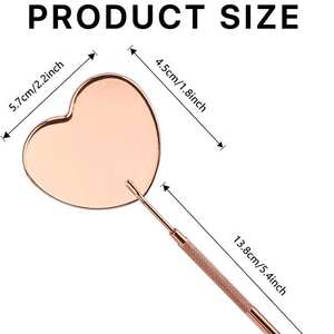 Professional Handheld Stainless Steel High Quality Durable Eyelash Extension Tools <b>Makeup</b> <b>Mirror</b> for Professional Salon Use - Product Image 4