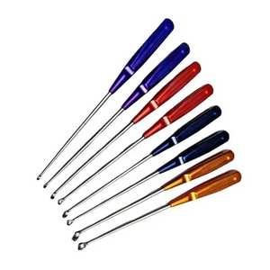 Juego de 8 piezas de curetas cervicales óseas para instrumentos de ortopedia de columna vertebral, para neurocirugía y procedimientos ortopédicos de columna. - Product Image 5