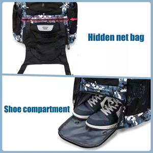 Waterproof Baseball Backpack Batting Bag Camouflage Sports Gear Pack with <b>Shoe</b> Compartment Helmet <b>Holder</b> for Youth Adults - Product Image 5