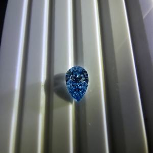 Diamante Cultivado en Laboratorio Azul Intenso de Corte Brillante en Forma de Pera de 1 Quilate, VS1, Certificado IGI, Piedra Suelta - Product Image 4