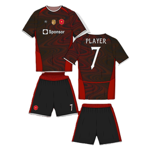 Maillot de football personnalisé pour jeunes, version joueur premium, fabricant de maillots de football professionnels pour enfants, maillot respirant en mesh, kit d'équipe, vente en gros - Product Image 3
