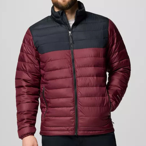 เสื้อแจ็คเก็ตพัฟเฟอร์ผู้ชาย Mono Clothing แบบเรียบ มีฮู้ด คอตั้ง ปิดด้วยซิป กันลม เสื้อแจ็คเก็ตลำลองสำหรับฤดูหนาว บุด้วยใยโพลีเอสเตอร์ 100% - Product Image 1
