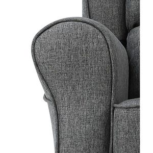 Fauteuil à bascule en tissu Fabien Gray pour salon - Product Image 6