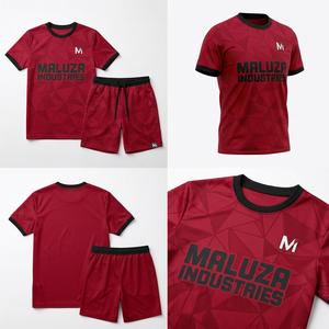 Uniforme de Fútbol Sublimado de Alta Gama, Diseño Personalizado, Ropa Deportiva de Secado Rápido, Conjunto de Camiseta y Pantalones Cortos de Fútbol con Cuello en V, Venta al Por Mayor - Product Image 6