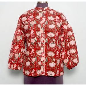 Haut décontracté 100 % coton pour femme, mini-robe à manches longues, col rond, imprimé floral, style vintage romantique, coupe évasée, écologique - Product Image 1