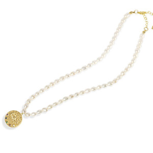 Collier en perles d'eau douce naturelles Baihe blanc pour femmes, chaîne de clavicule de luxe légère, pendentif du diable, colliers pendentifs tendance - Product Image 5