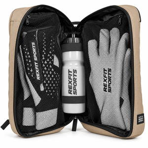 Bolsa de accesorios para portero con cremallera, bolsillos de malla personalizables con marca y organizador de almacenamiento deportivo espacioso con asa resistente - Product Image 2