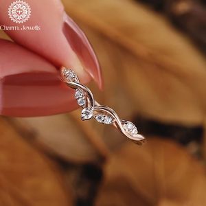 Charm_Jewells Rose Gold Moissanite Engagement <b>Ring</b> Round Brilliant Cut Flower Design Prong Setting Women's Romantic Style - Product Image 4