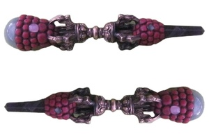 Varitas curativas de Chakra tibetano, piedras preciosas de orgón talladas Feng Shui, decoración del hogar, grabado de estilo de amor a la venta - Product Image 4