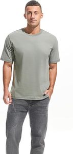 Camiseta de Manga Corta para Hombre, Corte Regular, Color Sólido, Cuello Redondo, 100% Algodón Jersey, Secado Rápido, Transpirable, Ecológica, con Ribete en Contraste - Product Image 2