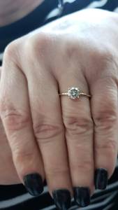 Anillo de Diamante Cultivado en Laboratorio de 1 Quilate en Oro Sólido de 18K |   Anillo de Compromiso y Boda de Lujo con Certificación IGI |   Elegante Joyería Nupcial - Product Image 3