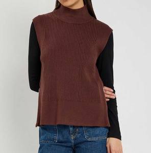 Suéter de Punto Personalizado para Mujer - Suéter de Invierno al por Mayor - Prenda de Punto Femenina Suave y Transpirable sin Mangas - Product Image 4