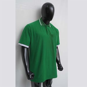 เสื้อโปโลชายพิมพ์โลโก้ตามสั่ง เสื้อโปโลผู้ชายระบายอากาศได้ดี สวมใส่สบาย เหมาะสำหรับธุรกิจและกอล์ฟ ผลิตจากผ้าฝ้ายผสม ดีไซน์สวย ใส่สบาย - Product Image 3