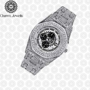 Charm Men's Luxury Stainless Steel Watch 40mm Round Case Mechanical Movement <b>Chronograph</b> Glass Crystal Dial - Product Image 5