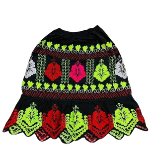 Customized Plus Size Breathable Embroidery Design New Pacific Island Printed Hawaiian Polynesian Micronesia Flower Pattern Skirt - Product Image 6