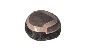 วิกผมผู้ชายแบบติดลูกไม้ ผมแท้ อินเดียนเรมี่ แฮร์ ทัซ แฮร์ บังกลาเทศ ดีฟเวฟ ซิงเกิลเวฟท์ สีเทา 50% - Product Image 4