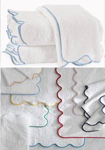 Cotton Bath <b>Towel</b> Piping <b>Stitch</b>/Hotel Spa White Terry Cotton Piping StichTowel 5 Star Hotel Bath <b>Towel</b> Cotton White Home Spa - Product Image 2