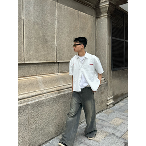 OEM ODM Polyester/Cotton Embroidery Quick Dry Vacation Shirts Short Sleeve for Unisex in Vietnamese Clothing Factory - Product Image 2