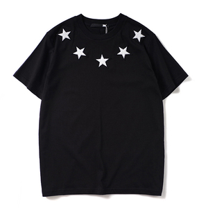 เสื้อยืดแขนสั้นผู้ชายทรงหลวมสไตล์ลำลองสำหรับฤดูร้อน DW ผ้าฝ้าย 100% พิมพ์ลายประดับเพชรพลอย ไซส์พลัส น้ำหนัก 180 กรัม ผ้าถักเนื้อแน่น - Product Image 3