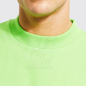 T-shirt surdimensionné de qualité supérieure, facile à porter, pour homme, léger, uni, décontracté. - Product Image 5