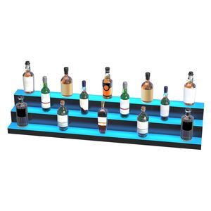 Exhibidor de Botellas de Licor con Iluminación LED Comercial, 3 Niveles, 60 Pulgadas, Exhibidor de Whisky de 3 Escalones, Iluminado, para Bar en Casa - Product Image 3