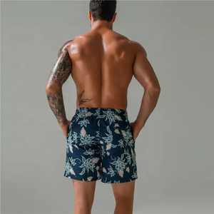 Pantalones Cortos Deportivos para Hombre, Estampado Floral Tropical, Secado Rápido, Cintura Baja con Cordón, Elásticos, Sublimados, Transpirables, para Correr, Gimnasio, Entrenamiento, Fitness - Product Image 3
