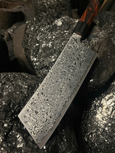 Damascus Steel Chef <b>Knife</b> Premium Handcrafted <b>Kitchen</b> Utility <b>Knife</b> Razor <b>Sharp</b> Pattern Steel Blade Wooden Handle Wholesale - Product Image 5