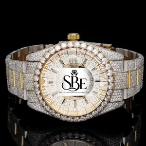 Magnificent <b>Automatic</b> Waterproof Luxury Wristwatch Stainless Steel Sapphire Crystal D Color VVS1 Moissanite Diamond Timeless - Product Image 2