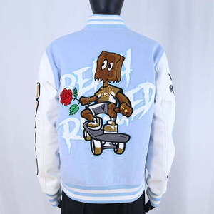 แจ็คเก็ตวาร์ซิตี้สั่งทำพิเศษ แจ็คเก็ตเลตเตอร์แมนแฟชั่น สตรีทแวร์สุดเท่ คุณภาพพรีเมียม สำหรับผู้ชายและผู้หญิง - Product Image 2