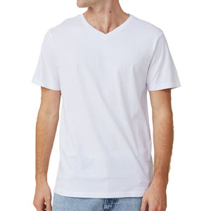 Camisetas de Hombre de la Mejor Calidad, 100% Algodón, Transpirables, Estilo Casual, Manga Corta, Nueva Llegada, Precio al por Mayor, Camiseta de Cuello en V para Hombre - Product Image 6