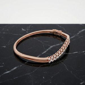 Pulsera de Cadena de Plata de Ley con Diamantes Cultivados en Laboratorio, Diseño Clásico y Elegante en Oro Rosa, Joyería de Lujo Brillante para Mujer, Ideal para Bodas - Product Image 6