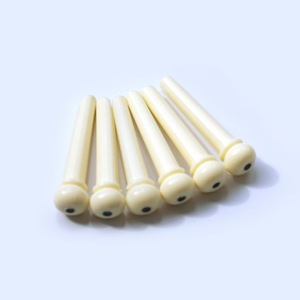Pernos de Puente para Guitarra de Hueso de Búfalo 100% Hechos a Mano, Estilo Rústico Moderno y Ecológico de ILAHI, Arte Folclórico de Alta Calidad Uttar - Product Image 1