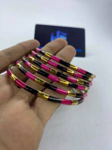 Handforge Global Impex Women's Ethnic Brass & <b>Resin</b> Bangles for Party Occasions-OEM Custom Bangles with <b>Mould</b>/Sample Services - Product Image 1