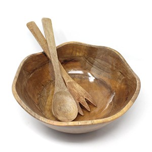 Los Más Vendidos en India, Tazones Modernos Desechables para Servir Ensaladas, Hechos a Mano con Madera de Mango y Acacia, Vajilla para Fiestas, Fábrica del Uttar Pradesh - Product Image 2