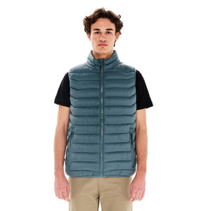 Chaleco de Algodón Cálido de Invierno para Hombre con Logotipo Personalizado OEM, Chaleco Informal Impermeable con Relleno de Plumón, Chaleco Sólido Personalizado para Hombre - Product Image 4