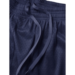 "Custom Navy Blue Mens Mesh Shorts Performance Breathable Basketball Athletic Wear Gym Shorts For Running Training Wholesale" - Product Image 5