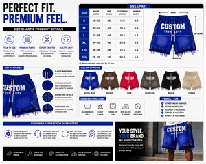 Men's Heavyweight Fleece Front Custom Logo <b>High</b> Street Style <b>Knee</b>-Length Elastic Waist Breathable Quick-Dry Eco-Friendly Shorts - Product Image 4