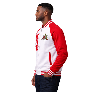 เสื้อแจ็คเก็ตขนแกะน้ำหนักเบา Kappa Alpha Psi สีแดง พร้อมตัวอักษรกรีก สำหรับสวมใส่ในชีวิตประจำวัน - Product Image 3