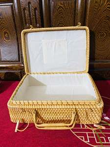 Cesta de Almacenamiento de Ratán Hecha a Mano |   Cesta Tejida Ecológica |   Fabricante de Vietnam - Product Image 2